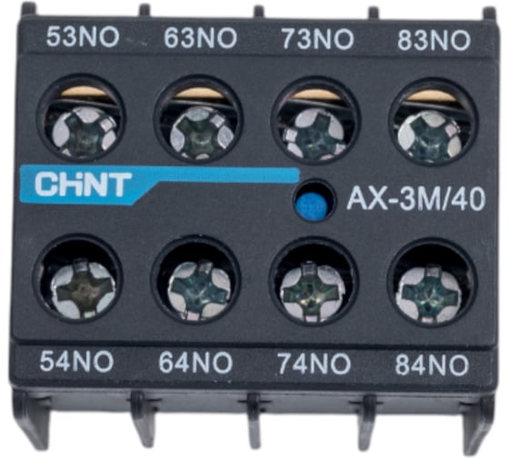 Изображение товара Приставка дополнительные контакты CHINT AX-3M/40 к контактору NXC-06M~12M 925184