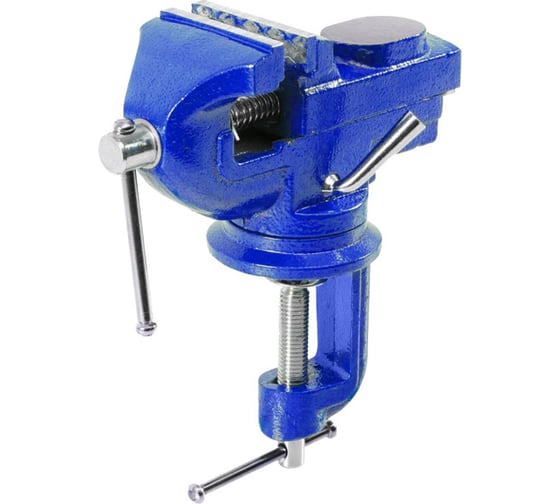 Изображение товара Поворотные тиски мини с наковальней Политех 50 мм 2549105