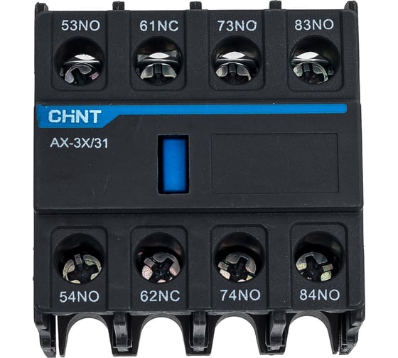 Изображение товара Приставка дополнительные контакты CHINT AX-3X/31 к контактору NXC-06~630 (R) 938252