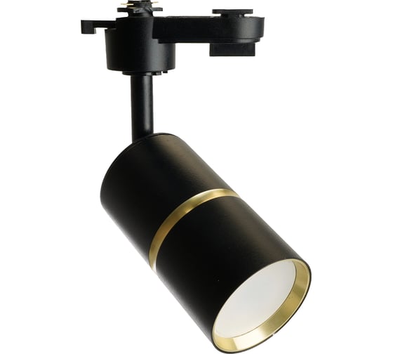 Изображение товара Трековый однофазный светильник FERON al178 на шинопровод под лампу gu10, черный золото, 48703