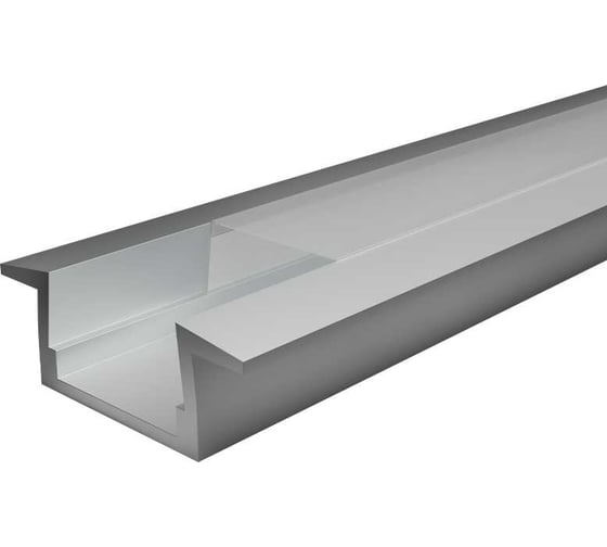 Изображение товара Встраиваемый профиль Wolta алюминиевый, для светодиодной ленты 19 мм, 30.4x6 мм, 2м WAP-I-30/6/2000-A