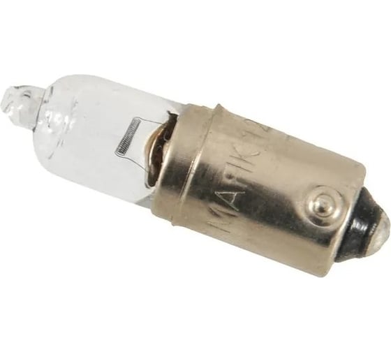 Изображение товара Лампа автомобильная МАЯК T10W 12V 10W BA9s аналог А, 12-4, ВА9s 4606735790955 61219