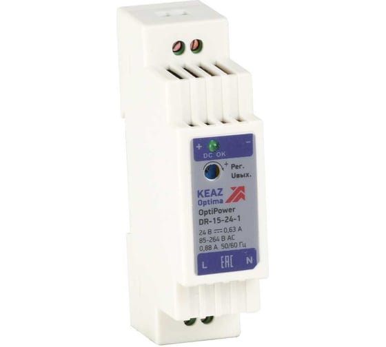 Изображение товара Блок питания КЭАЗ OptiPower DR-15-24-1 284543