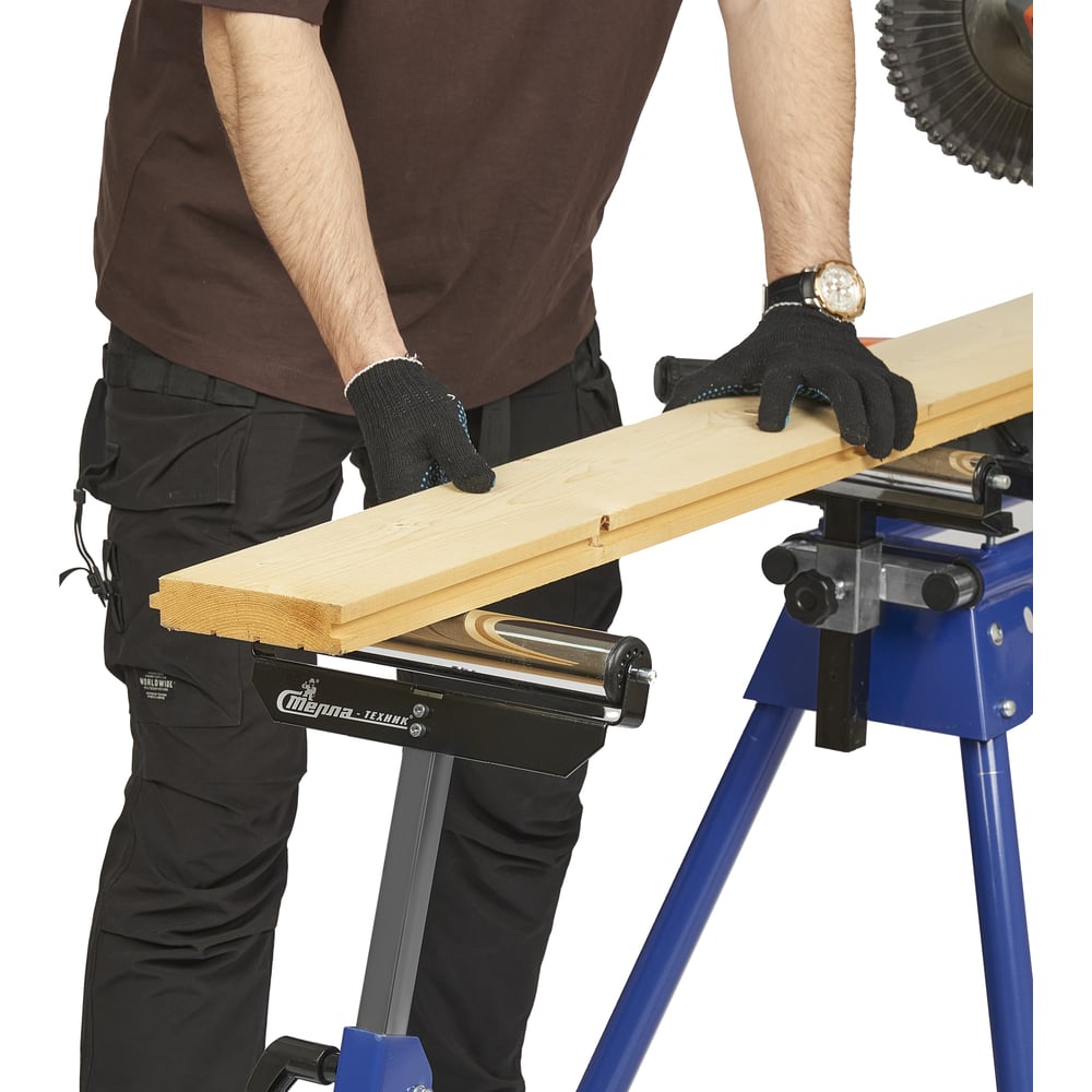 Изображение товара Опора роликовая телескопическая для торцовочной пилы СТЕЛЛА-ТЕХНИК ST-04