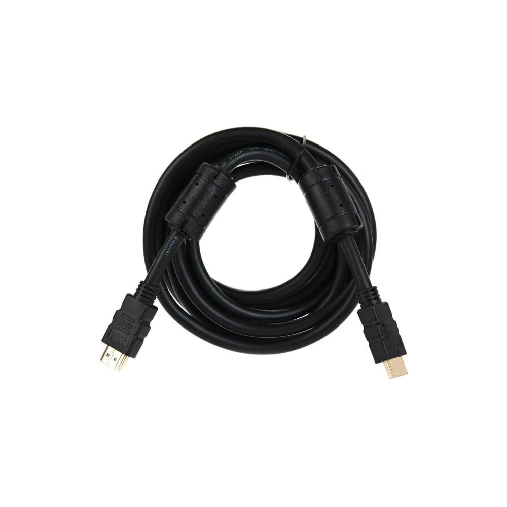 фото Кабель vcom hdmi 19m/m ver:1.4+3d, 3m, 2 фильтра blister vhd6020d-3mb