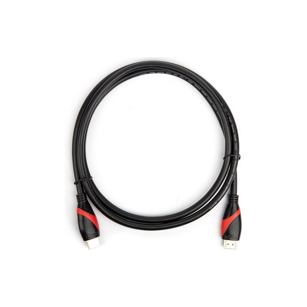 фото Кабель vcom hdmi 19m/m ver. 2.0 black red, 1.5m cg525-r-1.5