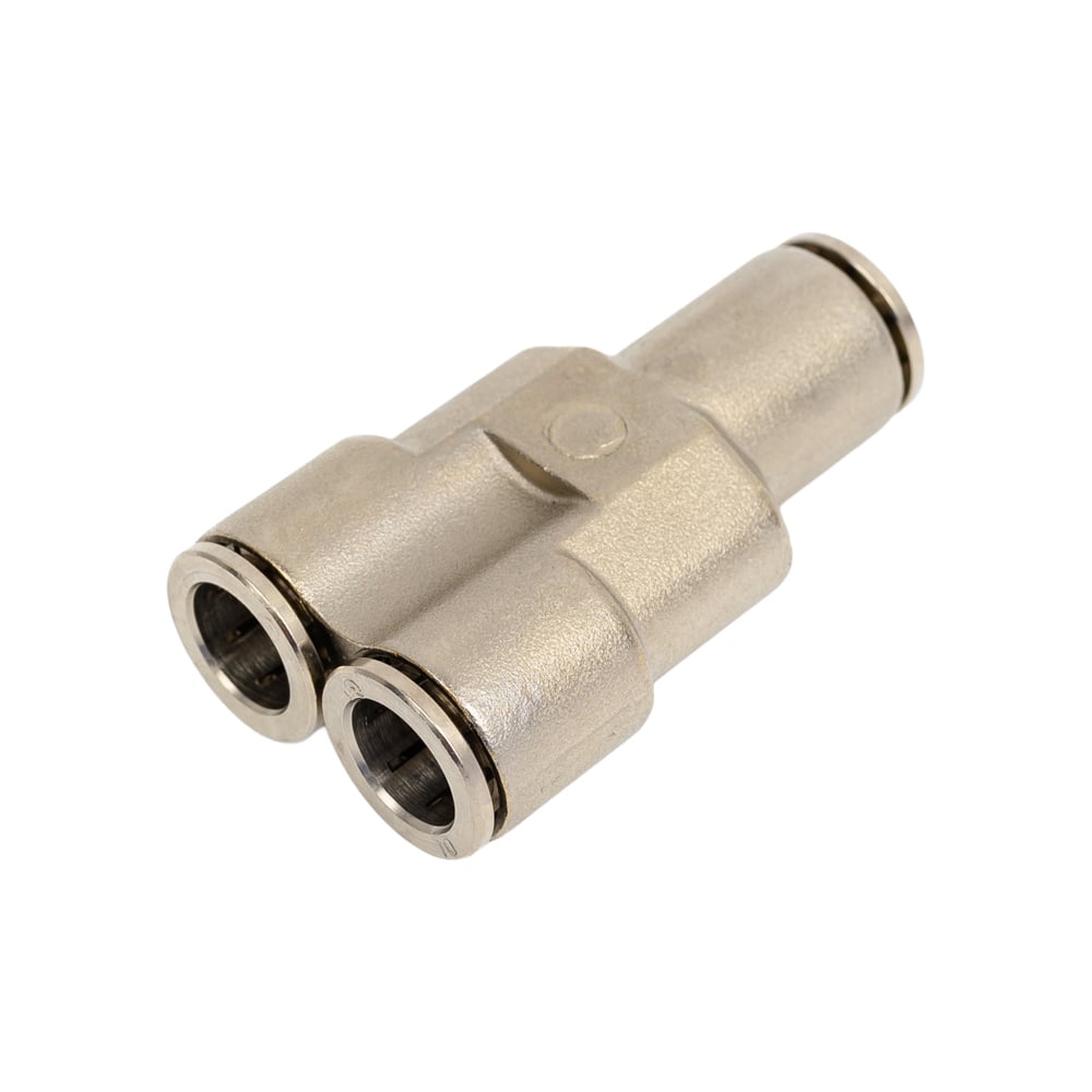 Изображение товара Фитинг с цанговым зажимом 6560 10 Camozzi для труб 10 мм тройник Y-образный никелированная латунь