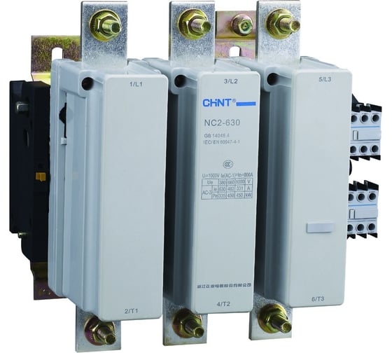 Изображение товара Контактор реверсивный CHINT NC2-630NS 630А кат. 230В AC AC-3 (R) 236331
