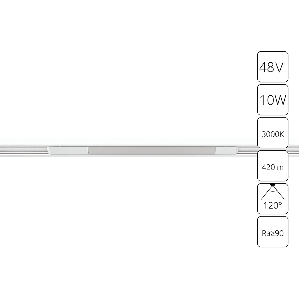 Изображение товара Магнитный трековый светильник ARTE LAMP optima A7283PL-1WH 10Вт 420лм белый