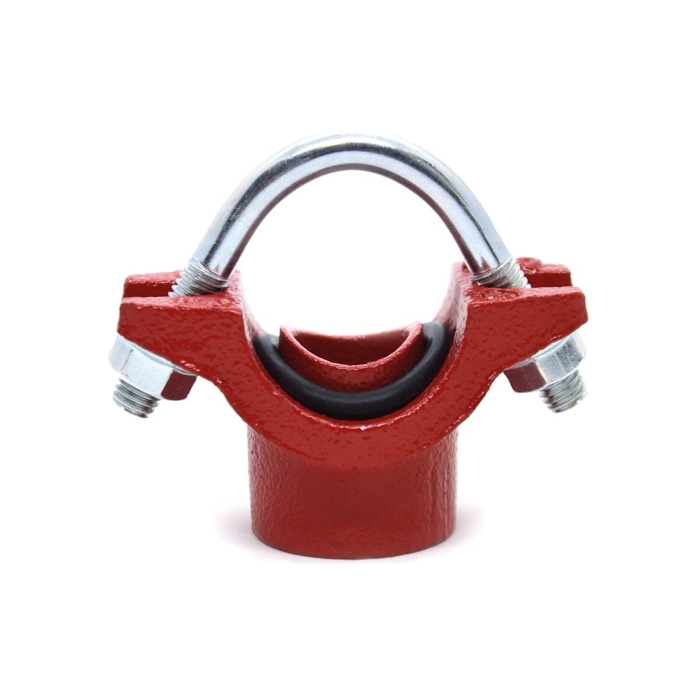 Изображение товара Хомут резьбовой седелка с u-образной скобой GROOVEX 30mm 2 1/2"x1/2" 76x21мм ду 65x15мм XPC7621