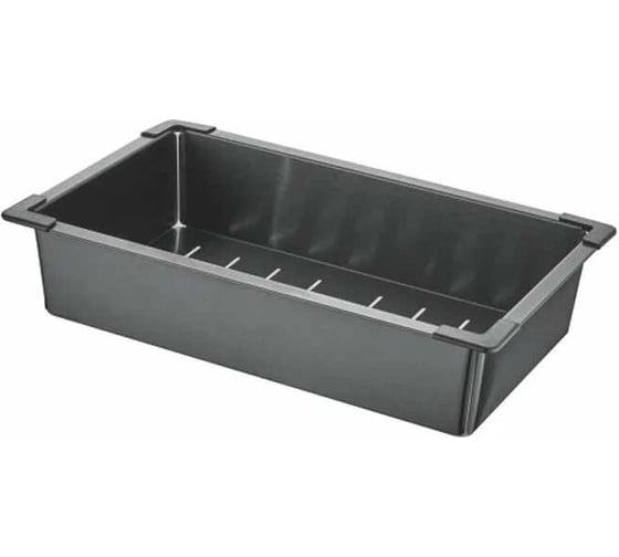 Изображение товара Коландер для кухонной мойки Gerhans 34х21 см, глубина 7.8 см, нержавеющая сталь, графит K30334B 11053