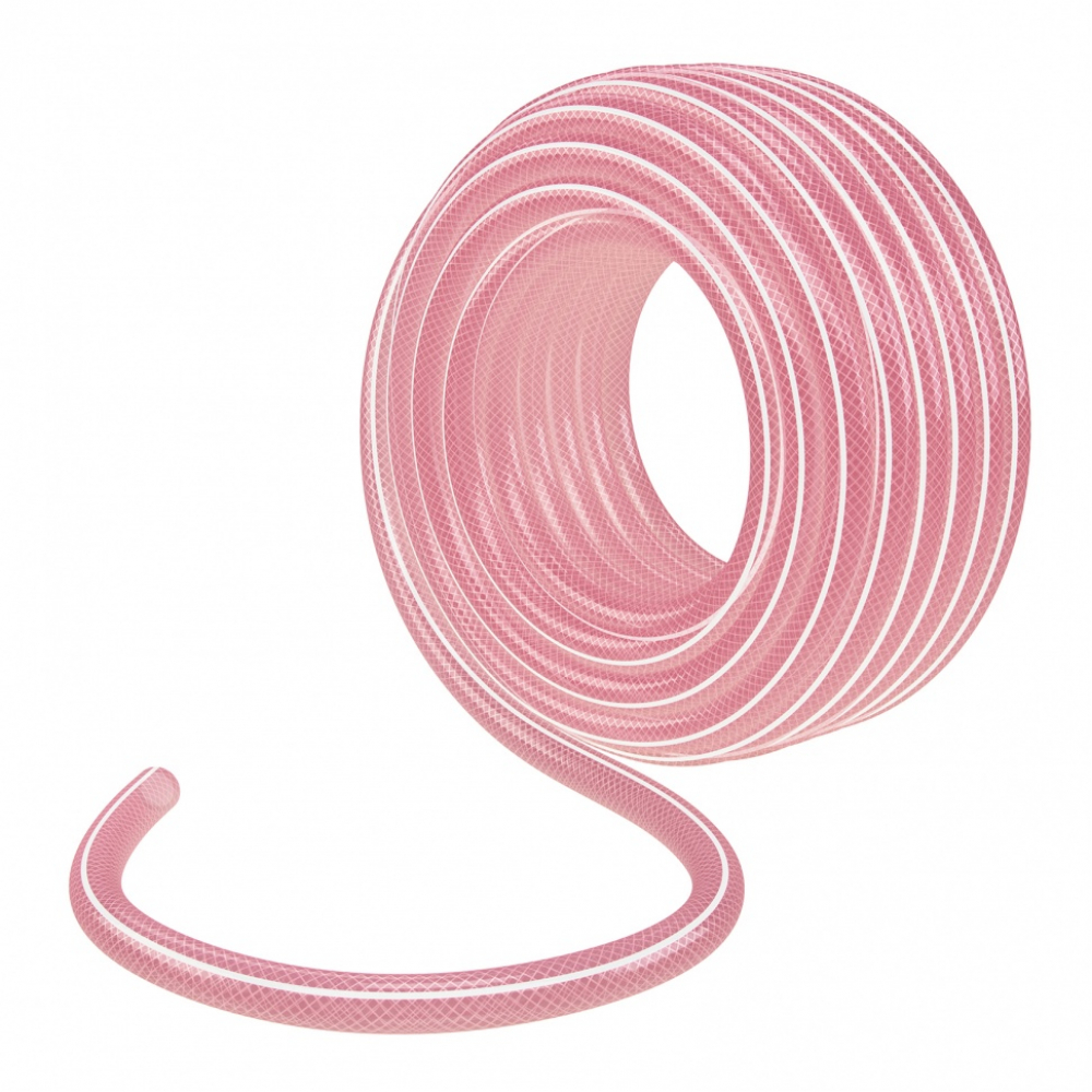Эластичный шланг PALISAD шланг эластичный 3 4 25 м прозрачный розовый palisad