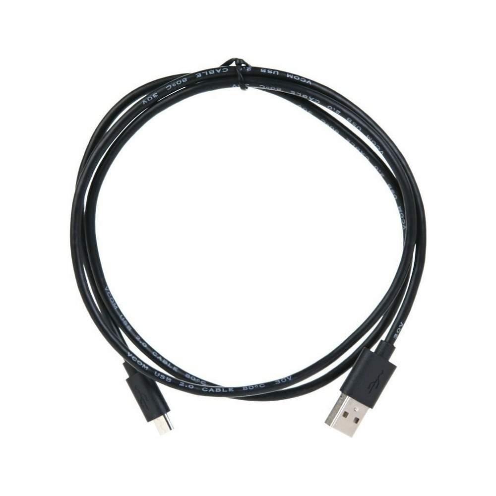 фото Кабель vcom usb2.0 am micro-b 5p, 1.0м , черный vus6945-1m