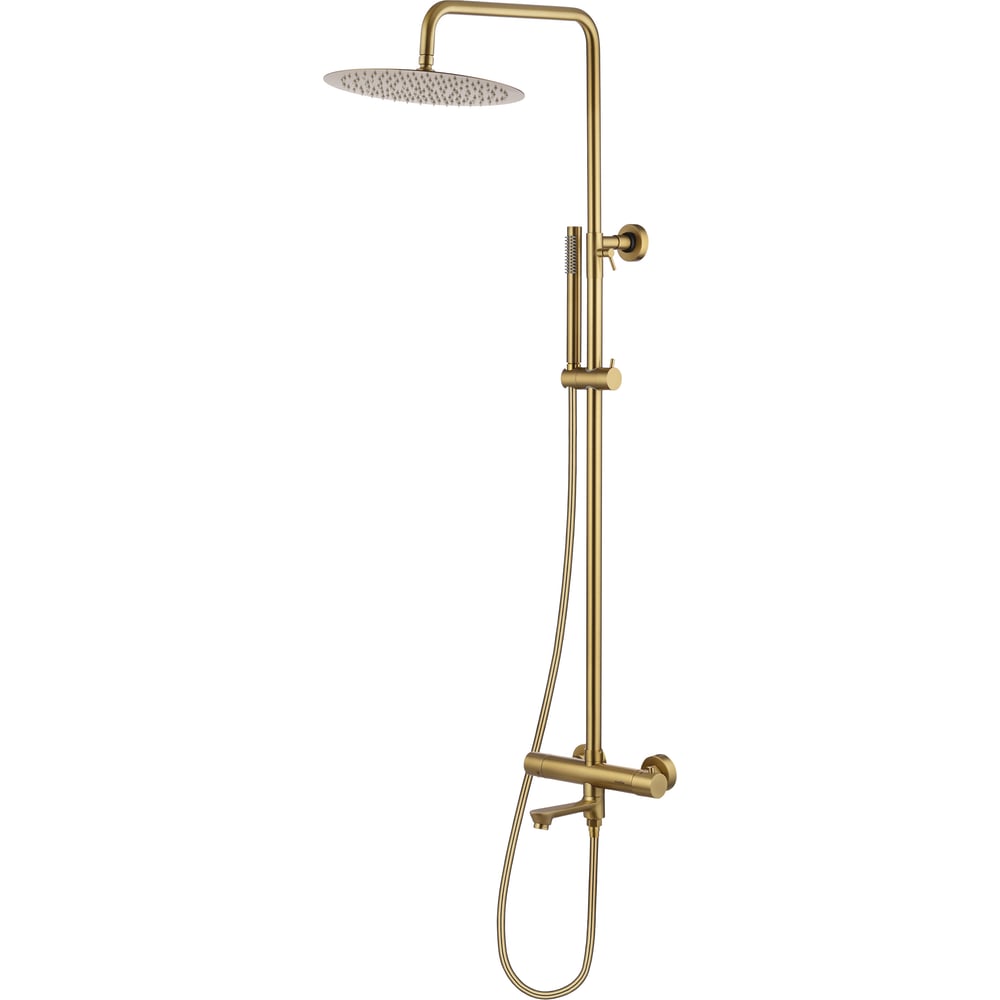 Изображение товара Семейный душ Swedbe 2790GO с термостатическим смесителем и верхним душем