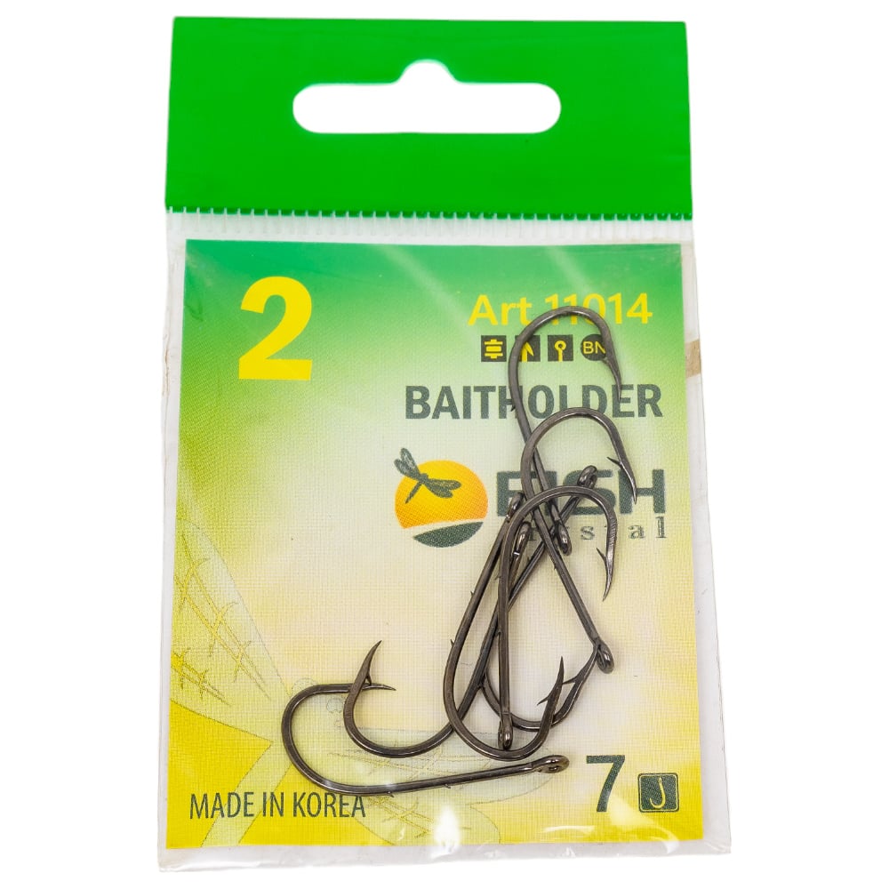 Крючок FISHCRYSTAL FS BAITHOLDER №2, 7 шт 11014-02F