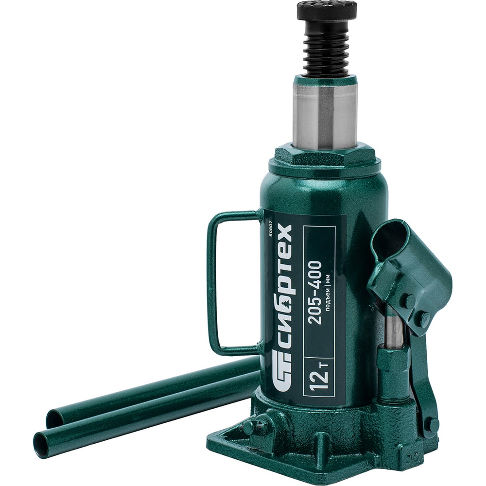 Изображение товара Домкрат гидравлический бутылочный СИБРТЕХ 12 т, 205-400 мм 50807 Изображение товара Домкрат гидравлический бутылочный СИБРТЕХ 12 т, 205-400 мм 50807