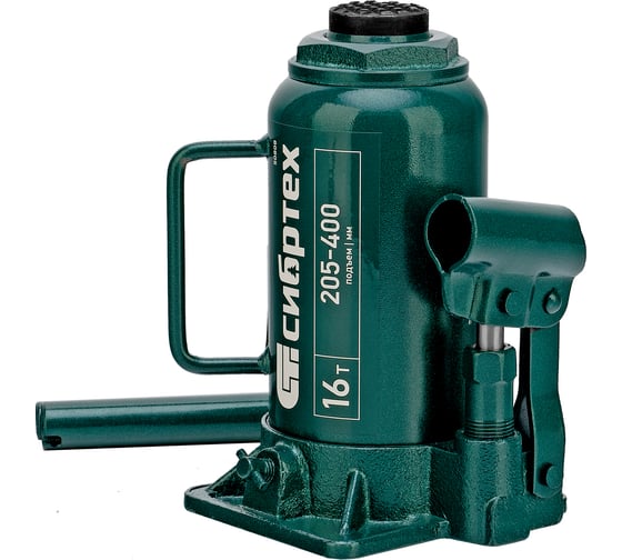 Изображение товара Домкрат гидравлический бутылочный СИБРТЕХ 16 т, 205-400 мм 50808