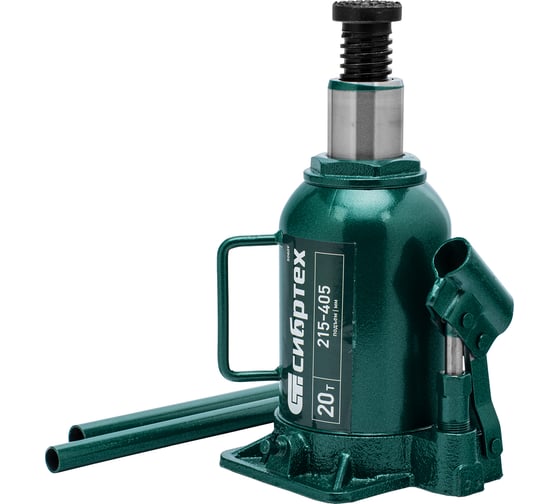 Изображение товара Домкрат гидравлический бутылочный СИБРТЕХ 20 т, 215-405 мм 50809