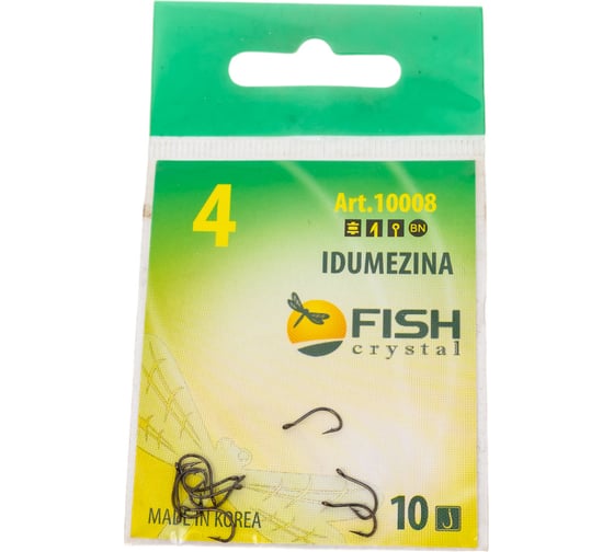 Изображение товара Крючок FISHCRYSTAL FS IDUMEZINA №4, 10 шт 10008-04F