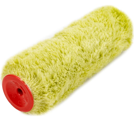 Изображение товара Ролик USP полиакрил, зеленый, 230мм, бюгель 8мм, ворс 18 мм, диаметр 48/84мм 02178