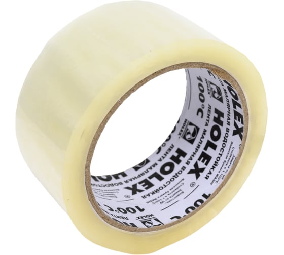Изображение товара Лента клейкая упаковочная Holex прозрачная, 48 мм, 66 м, 42 мкм 6 штук HAS-896527