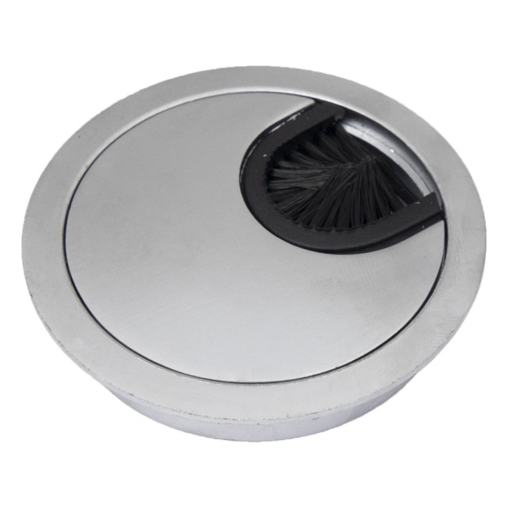 Изображение товара Пропуск кабельный AKS металл диаметр 60 мм, матовый хром AK 58314