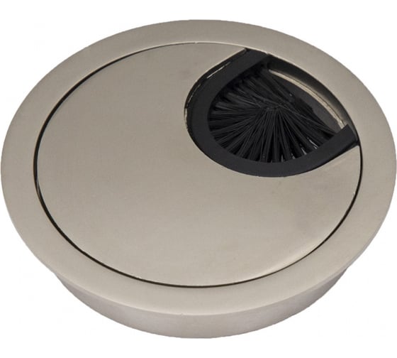 Изображение товара Пропуск кабельный AKS металл диаметр 60 мм, сатин AK 62994