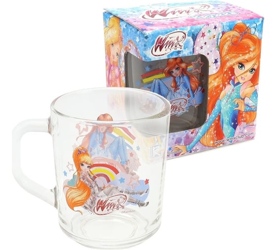 Изображение товара Кружка ND Play winx club, дизайн 1, в подарочной упаковке, маленькая, 230 мл, стекло 309520