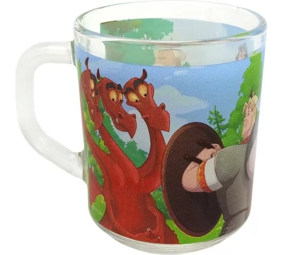 Изображение товара Кружка ND Play три богатыря, дизайн 2, 230 мл, стекло 310857