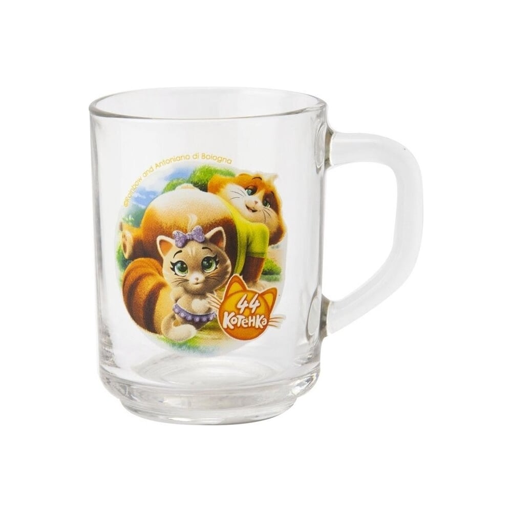 Изображение товара Кружка ND Play 44 котенка 230 мл стекло с персонажами