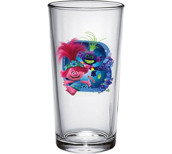 Изображение товара Стакан ND Play тролли 2 серия техно, 200 мл, стекло 286883