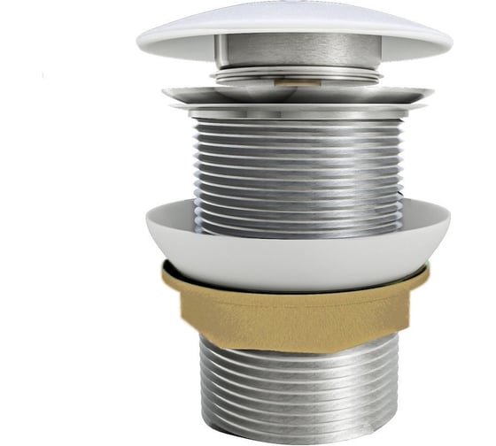 Изображение товара Донный клапан для раковины Teymi без перелива, белый T140106 ЦБ-00269181