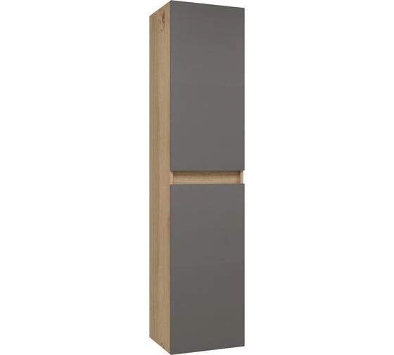 Изображение товара Пенал подвесной Teymi Ritta 35x150 см, универсальный, цвет дуб эврика/графит матовый T60526 ЦБ-00269291