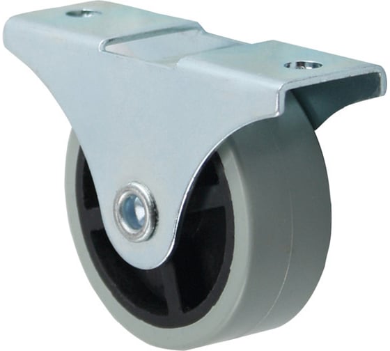 Изображение товара Прямоходящий ролик AKS высота 43 мм, диаметр 40 мм, с резиновым ободом 45925