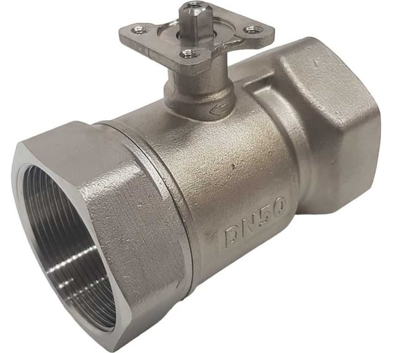 Изображение товара Двухходовой шаровой кран TECHNO 2050А из нержавеющей стали, под привод DN50, G 2, КVS 40 660250-1