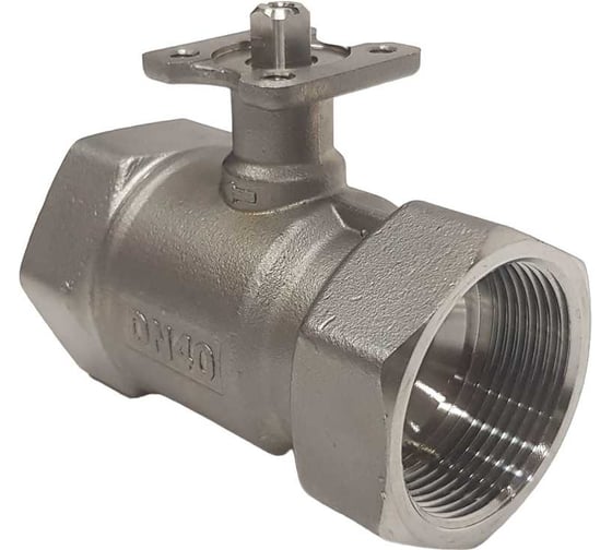 Изображение товара Двухходовой шаровой кран TECHNO 2040А из нержавеющей стали, под привод DN40, G1 1/2, КVS 25 660240-1