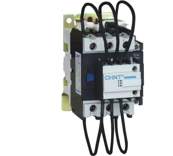 Изображение товара Контактор для компенсации реактивной мощности CHINT CJ19-6312 30кВАр 1НО+2НЗ 230В (R) 244083