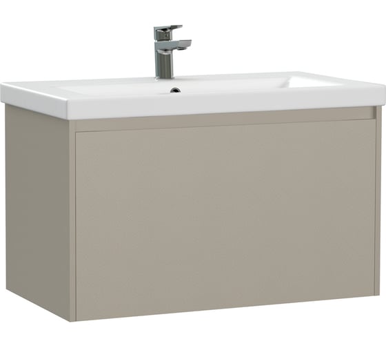 Изображение товара Тумба под раковину подвесная Cersanit Grande 80 для умывальника Como 80, бежевый 64310