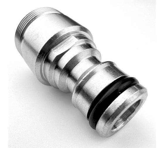 Изображение товара Переходник быстросъёмный для смесителя Профитт под аэратор м24нр-м22вр, латунный никелированный 1895069