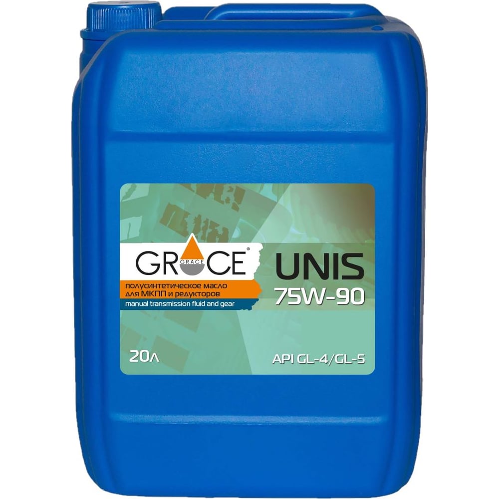 фото Масло трансмиссионное grace unis 75w-90, gl-4/gl-5, 20 л