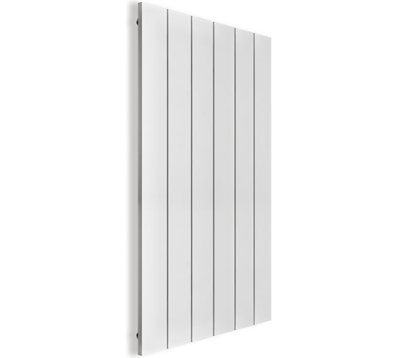 Изображение товара Секционный радиатор отопления MIVARMO 6 секций, горизонтальное/вертикальное подключение 175 см, белый матовый MA6-1750-9016