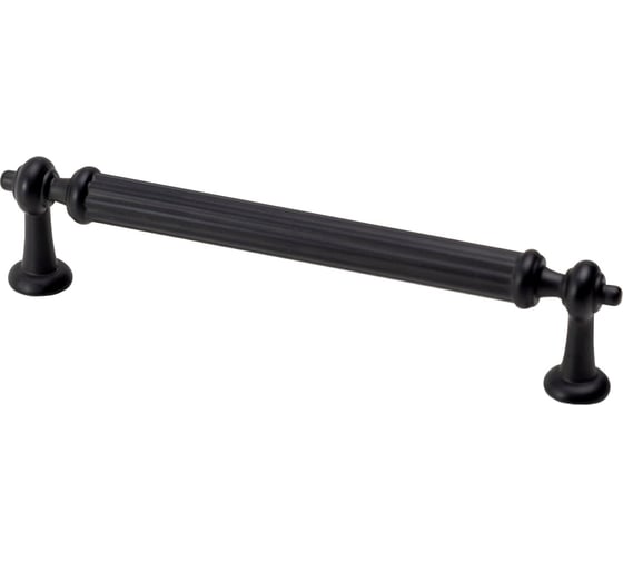 Изображение товара Ручка мебельная AKS ADAM-128, черный матовый AK 89370