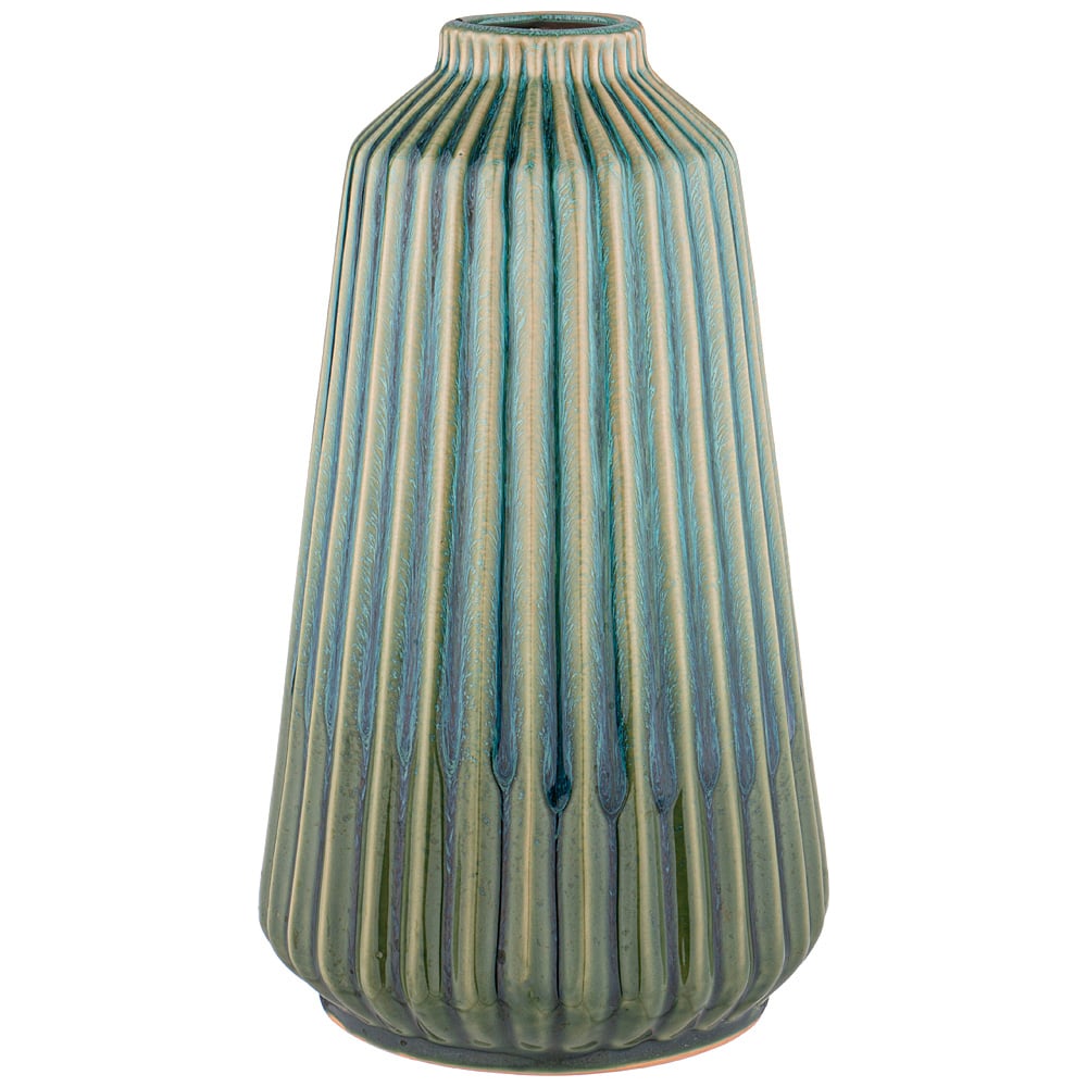 Изображение товара Декоративная керамическая ваза Lefard высотой 28,3 см зеленая