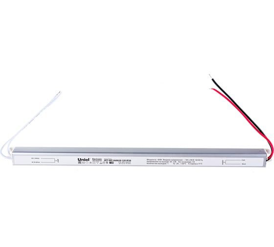 Изображение товара Ультратонкий блок питания Uniel UET-VAT-060A20 12V IP20, 60Вт UL-00004846