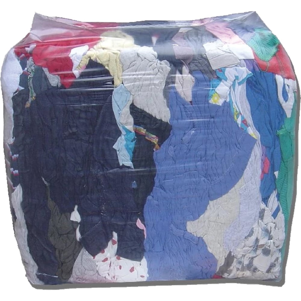 Изображение товара Ветошь ОФИСМАГ трикотаж 1-й сорт разноцветная 10 кг