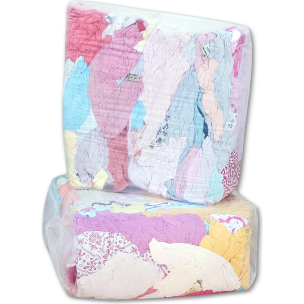 Изображение товара Ветошь ОФИСМАГ трикотаж светлый 40x60 см 10 кг для уборки и ухода