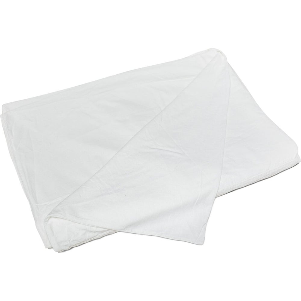 Изображение товара Ветошь ОФИСМАГ белая хлопковая лоскуты 70x80 см 10 кг