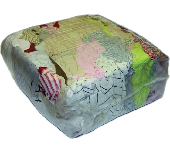 Изображение товара Ветошь ОФИСМАГ постель цветная, лоскуты 70x80 см (±10 см), плотность 100-120 г/кв. м, 100 хлопок, 10 кг LAUT2-09 608961