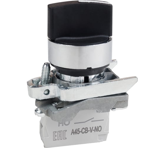 Изображение товара Переключатель КЭАЗ OptiSignal D22 C4-S-21 2 положения, металл, 1НО XB4BD21 332169