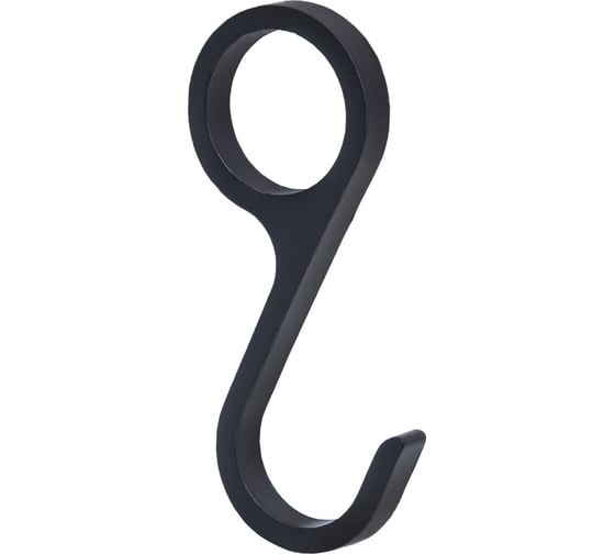 Изображение товара Крючок на рейлинг AKS несъемный, черный AK 73121